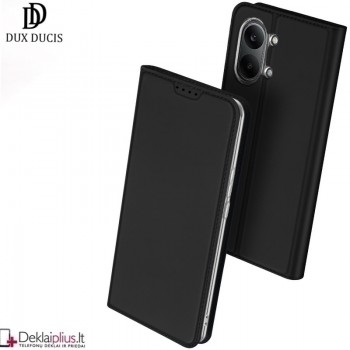 Dux Ducis Skin Pro dirbtinės odos dėklas - juodas (Xiaomi Poco X8 Pro Max)